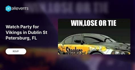 Watch Party for Vikings in Dublin St Petersburg, FL, The Irish Pub on ...
