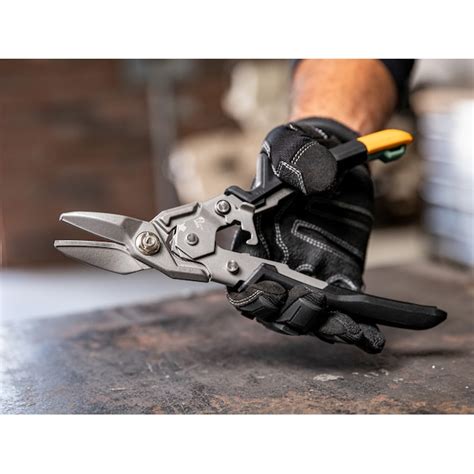 TOUGHBUILT Aviation Alloy Steel Right Cut Snips TB-H4-60-R at Lowes.com