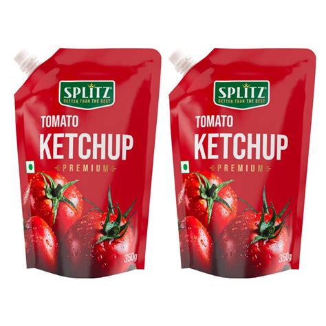 Splitz Premium Tomato Ketchup (950g X 2) Thick & Tasty Ketchup. 100% ...