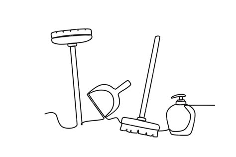 Image result for Cleaning Tools Drawing