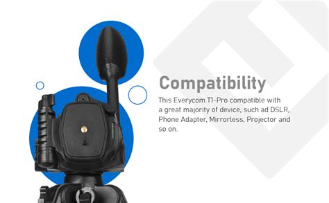 Buy Everycom T1-Pro Professional Camera Tripod with Capsule Level ...