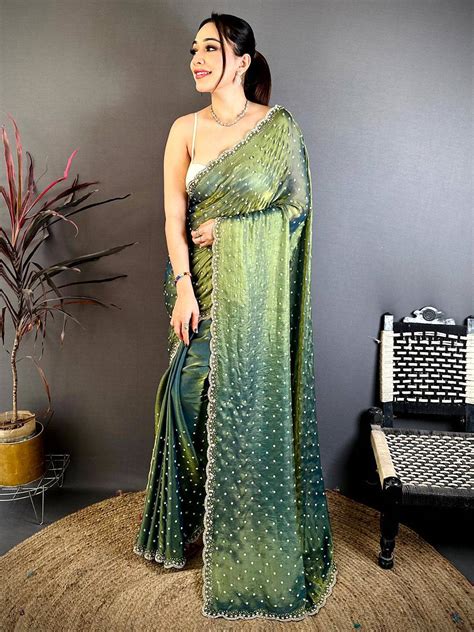 Pista Banarasi Silk Gadwal Pattu Saree| Vastranand