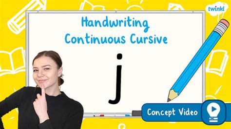 The Letter 'j' | Cursive Handwriting Concept Video - Twinkl