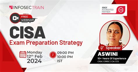 Free Session on CISA Exam Preparation Strategy, February 12 2024 ...