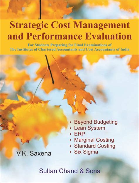 Strategic Cost Management and Performance Evaluation: For Final ...