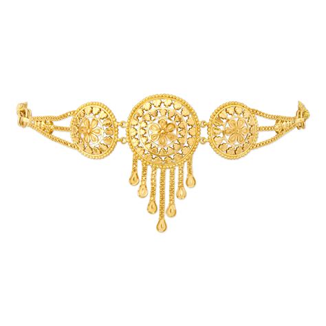 Striking 22 Karat Yellow Gold Disc Armlet