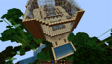 jungle tree house Minecraft Map
