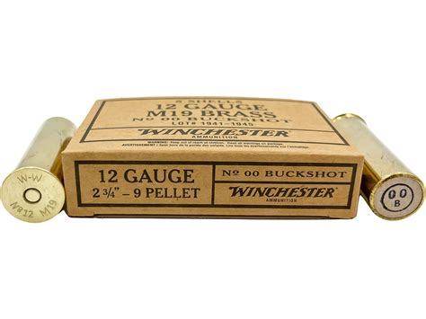 Winchester Limited Edition WWII 12 Ga Ammo 2-3/4 #00 Buckshot 9