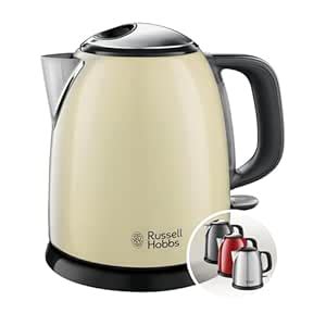 Russell Hobbs 1.0 L Colours+ Kettle | Stainless Steel 2400 W, Cream ...