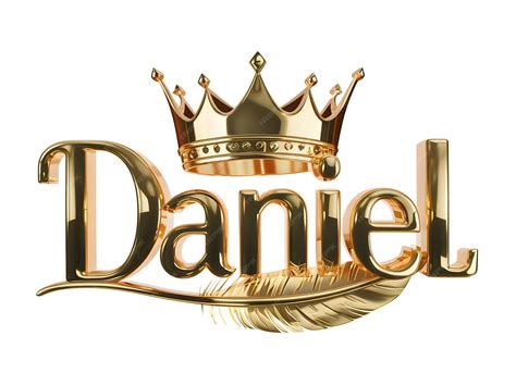 Premium Vector | Daniel name logo design daniel name in elegant font ...