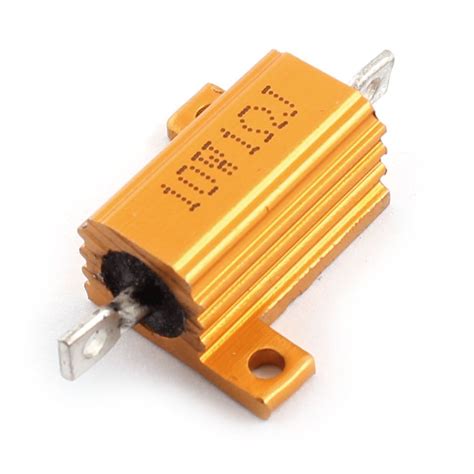 ELECTROPRIME 10W 1 Ohm 5% Tolerance Yellow Aluminum Shell Clad ...