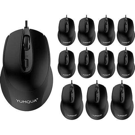 Computer Mouse Wired 12 Pack, USB Mouse PC Mice Bulk with Cord, Office ...