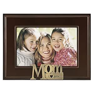 Malden International Designs I Heart Brass Word Mom Picture Frame, 4x6 ...