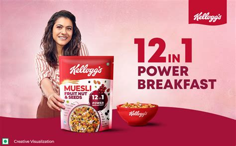 Kellogg's Muesli Fruit Nut & Seeds 500G | 12-In-1 Power Breakfast ...