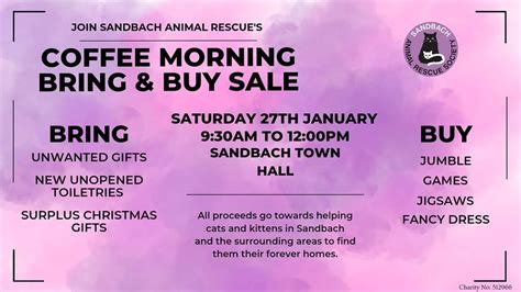 SARS Coffee Morning, Sandbach Town Hall, January 27 2024 | AllEvents.in
