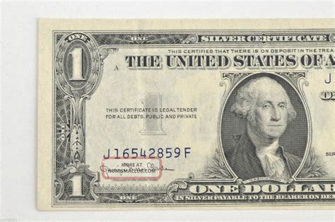 1935 D Us $1 One Dollar Bill Silver Certificate - Vf