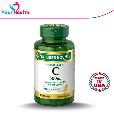 Nature’s Bounty Vitamin C, Supports A Healthy Immune System, Vitamin ...