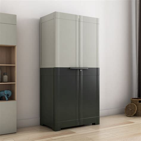 Nilkamal Freedom Mini Medium (FMM Duet) Plastic Storage Cabinet (Haze