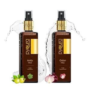 Buy PYOURA Hair Fall Healthy Scalp Spray, Amla Onion Serum Combo, Helps ...
