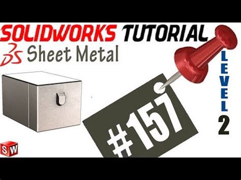 157 SolidWorks Sheet Metal Tutorial: JOG; placing jog bending line ...