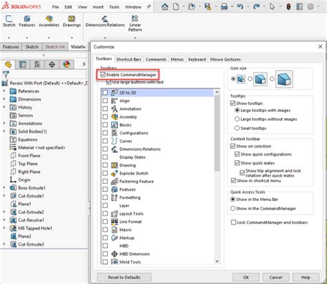 Image result for SolidWorks Command