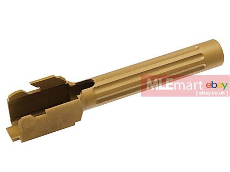 Guns Modify SA-KKM Steel Barrel - Fluted for Tokyo Marui Model 17 (Gold ...
