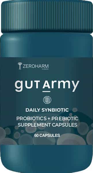 Buy ZEROHARM GUT ARMY | PROBIOTICS SUPPLEMENT FOR MEN & WOMEN| 100 ...