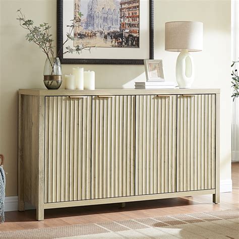 Wood Fluted Cabinet