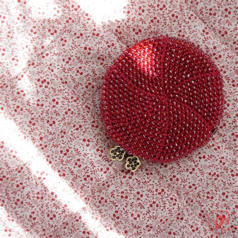 ばあば作 ♡ ガラスビーズのまんまるがま口（innuendo・1794） | SHOP 2155