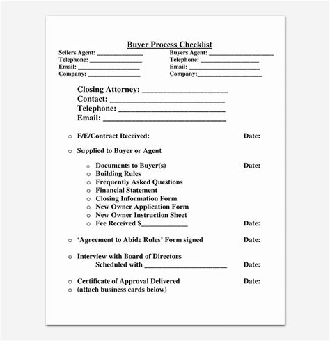 Image result for Business Process Checklist Template