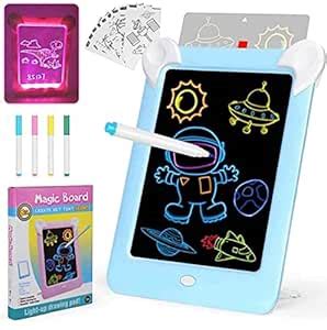 Amazon.in: Buy TMG Kids Light-Up Writing Tablet,10 Inch Writing Doodle ...