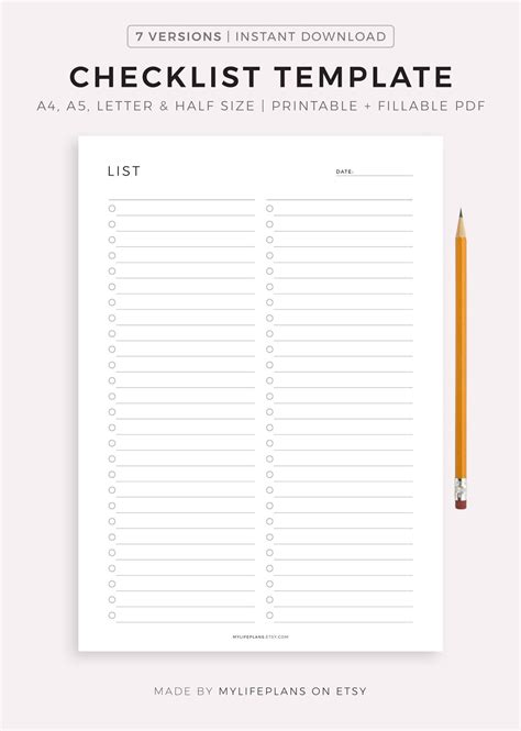 Checklist Format 的图像结果