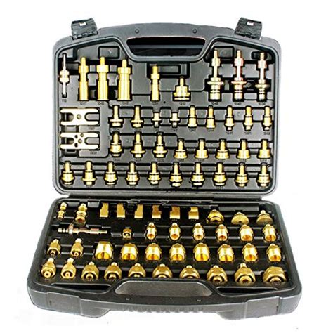 Dronse 77pcs Universal Leak Test Adapter Fittings Leak Detection Repair ...