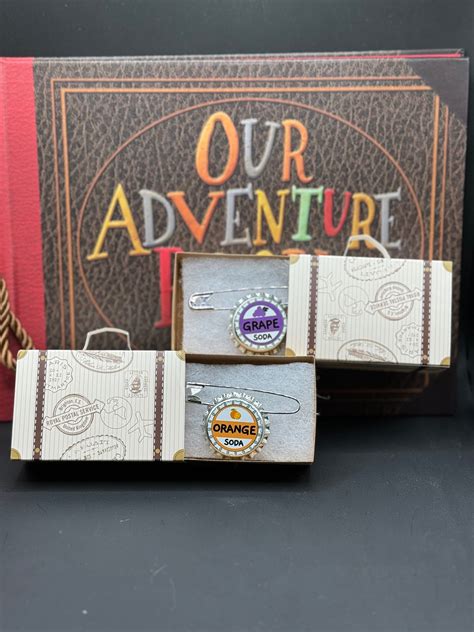 Grape Soda and Orange Soda Pins, Ellie Badge, Carl and Ellie Pins - Etsy