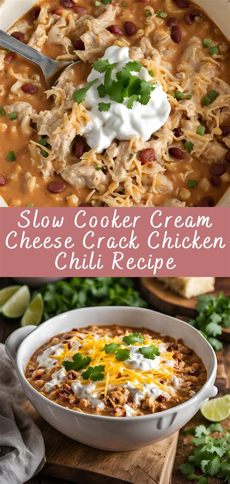 Slow Cooker Cream Cheese Crack Chicken Chili Recipe | Cheff Recipes