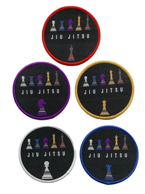 OSS - Brazilian/BJJ Jui Jitsu Belt System Iron & Sew On Patch - for ...