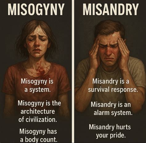 Misogyny Has a Body Count. Misandry Has a Point. | by Sara Barrett ...