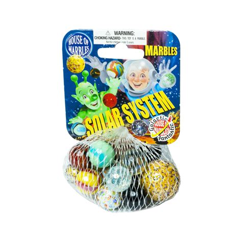 Solar System Net Bag of Marbles Counter Display - House of Marbles ...