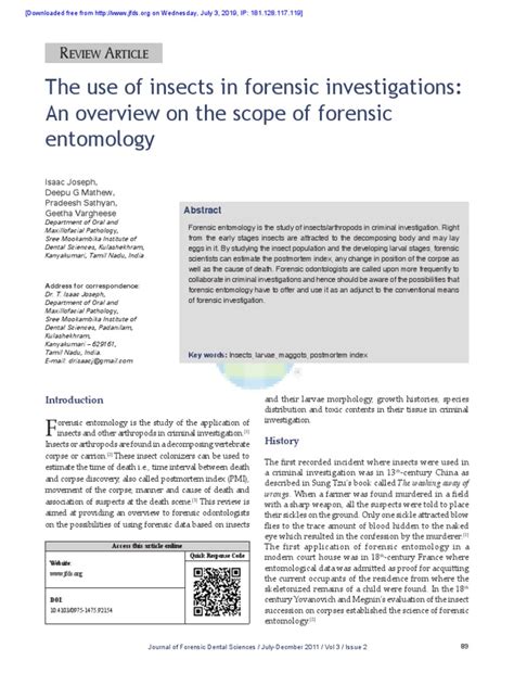 Image result for Forensic Science Insect