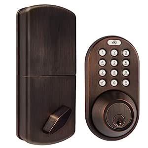 MiLocks TF-02OB Digital Deadbolt Door Lock with Electronic Keypad for ...
