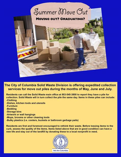 City of Columbia Solid Waste Division to Offer Expedited Collection ...