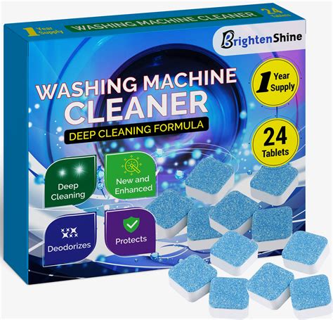 Buy Washing Machine Cleaner by BrightenShine, 24 Tablets, Heavy Duty ...