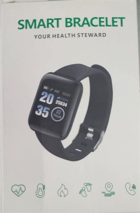 Amazon.in: Buy Smart Bracelet Your Health Steward, Black Online at Low ...