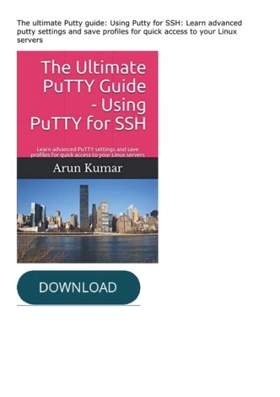 Image result for Putty Command Tutorial