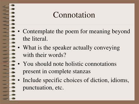 Image result for Connotation Poem Example