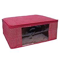 Kuber Industries Polka Dots 2 Piece Cotton 3 Layered Quilted Saree ...