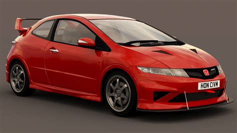 3D Honda Civic Type R Mugen 2010 Model - TurboSquid 2041638