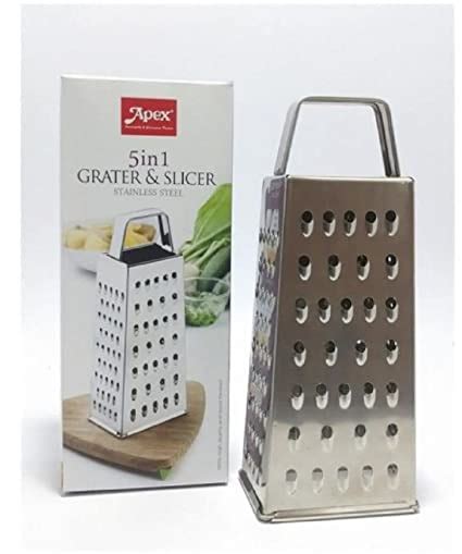 Buy Apex 5 in 1 Grater and Slicer Stainless Steel Online at Low Prices ...