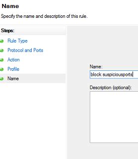 How to block and allow port in Windows Server