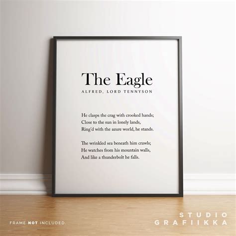 The Eagle Poem Print Alfred Lord Tennyson UNFRAMED Print - Etsy